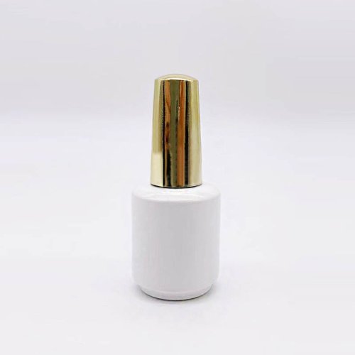 15ML gel polish bottle with white/black coating
