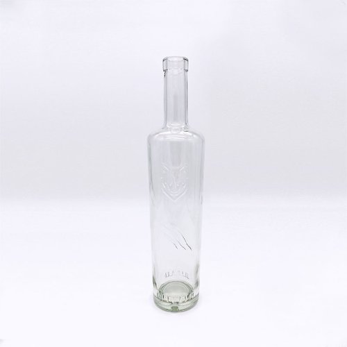550ML Round Cylinder Vodka Glass Bottle