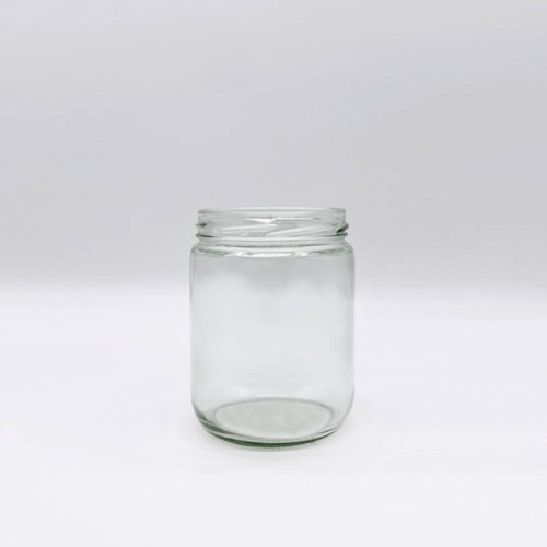 500ML Short Cylinder 82-2040 Twist Finish Glass Jar