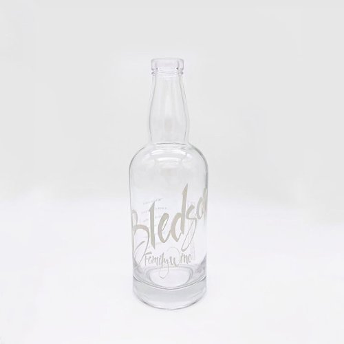 1L Customized Liquor Spirits Vodka Clear Whiskey Empty Glass Bottles
