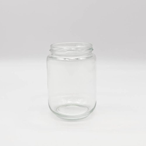 375ML Short Cylinder 70mm Twist Finish Glass Jar