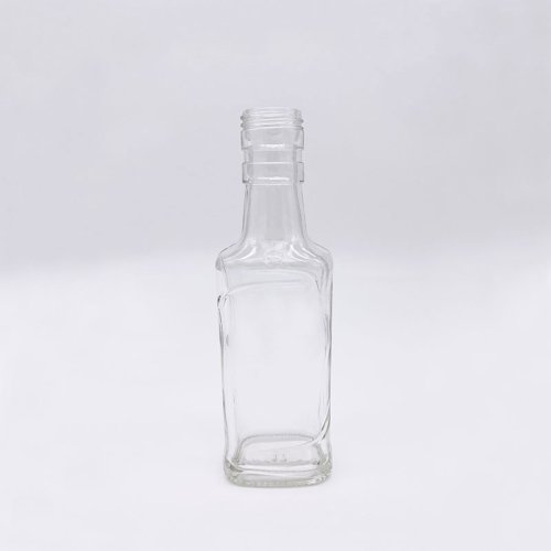 190ML Square Shaped Empty Alcohol Brandy Whisky Glass Bottles