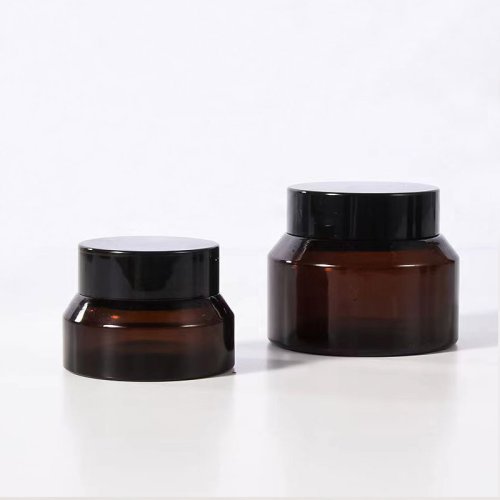 custom cream container glass jar with cap