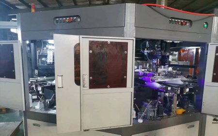 We imported four-color printing machine from Germany